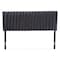 Baxton Studio Emile ModernGrey Velvet Upholstered and Dark Brown Finished Wood Headboard-King 200-12406-ZORO - alternate 2